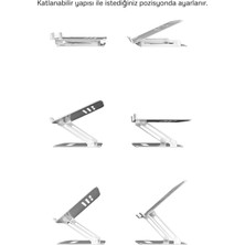 Mufamet Basic 2 Tüm Modellerle Uyumlu Çelik Sınırsız Açıda Kolay Ayarlanır Laptop Standı Yükseltici