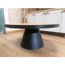 Desping Well Bohem Orta Sehpa 90X90 Tabla Atlantik Çam Modern Sehpa