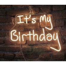 Onsan It's My Birthday Yazılı Neon LED Duvar Aydınlatması