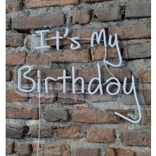 Onsan It's My Birthday Yazılı Neon LED Duvar Aydınlatması