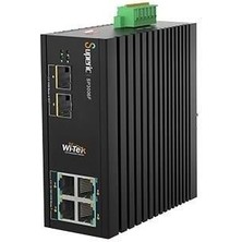 Wı-Tek 4port 120W Full Poe WI-SP3006F 4ge Gıgabıt 2x Sfp Yönetilemez Endüstriyel Switch