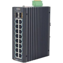 Wı-Tek 16PORT 240W Full Poe WI-SP3018F 16GE Gıgabıt 2x Sfp Yönetilemez Endüstriyel Switch