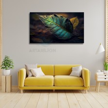 Artarilion Yaprak Detaylı Kanvas Tablo Bitki Temalı  Baskı Tablo Yeni Ev si