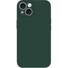 Mopal iPhone 14 Uyumlu Kamera Lens Koruma Çıkıntılı İçi Kadife Mat Angle Silikon Telefon Kılıfı