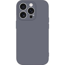 iPhone 15 Pro Uyumlu Kamera Lens Koruma Çıkıntılı Içi Kadife Mat Angle Silikon Telefon Kılıfı