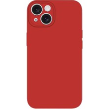 Mopal iPhone 14 Uyumlu Kamera Lens Koruma Çıkıntılı İçi Kadife Mat Angle Silikon Telefon Kılıfı