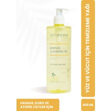 Optiderm Atopica Cleasing Oil Yüz ve Vücut Için Temizleme Yağı - Yağ Bazlı Temizleyici 400 ml