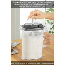 Tekno İstanbul Yayık Ayran Sürahisi Mixer Koyu Gri Serisi (2 Litre)