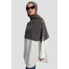 Armine Triko Pelerin 24KD4224 Antrasit