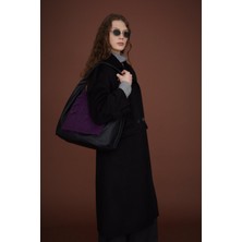 Nihan Oversize %100 Yün Kaban  Siyah
