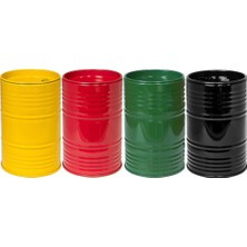 Luuminaly Rc Araba Yağ Bidonu Tankı Süslemeleri Masa Kalem Tutucu Aksesuarları Kırmızı (Yurt Dışından)