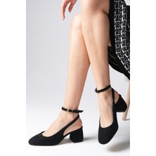 Mio Gusto Lia Siyah Renk Kalın Topuklu Kadın Ayakkabı