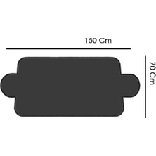 Araç Ön Cam Güneşliği (150X70 Cm) - Siyah