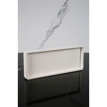 Betonmall Dekoratif Sunum Tepsisi Tabağı Beton Sunumluk 10 x 25  cm 