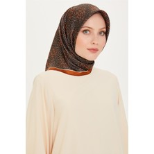 Armine Monogram Desenli Sura Saf İpek Eşarp 9228D 84