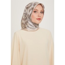 Armine Etnik Desenli Sura Saf İpek Eşarp 9208D 80