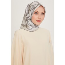 Armine Klasik Desenli Sura Saf İpek Eşarp 9203D 86