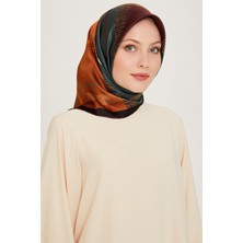 Armine Geometrik Desenli Sura Saf İpek Eşarp 9206D 33
