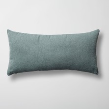 Fineroom Living Julia - Düz Bukle Dokuma Lumbar Kırlent 35  x  70 - Açık Mavi (Ic Yastık Dahil)