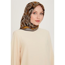 Armine Etnik Desenli Sura Saf İpek Eşarp 9208D 32