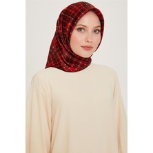 Armine Soyut Desenli Sura Saf İpek Eşarp 9259D 80