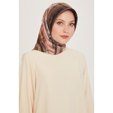 Armine Soyut Desenli Sura Saf İpek Eşarp 9236D 37