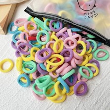 Qijshu 20/50 Adet Çocuklar Elastik Saç Bantları Kızlar Tatlılar Scrunchie Lastik Bant Çocuklar Için Saç Bağları Klipler Kafa Bandı Bebek Saç Aksesuarları (Yurt Dışından)