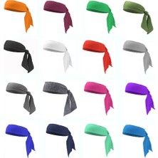 Qijshu Kadın Ter Emici Kafa Bandı Spor Şapkalar Headwrap Tenis Spor Türban 100 cm H025 (Yurt Dışından)