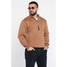 Mishar İtalia Erkek Yarım Balıkçı Yaka Şardonlu Fermuarlı Sweatshirt