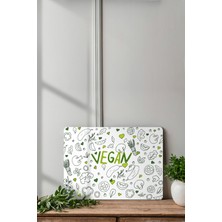 Ortakçı Design Vegan Desenli Cam Kesme Tahtası - Cam Kesme Tablası | 20CM x 30CM