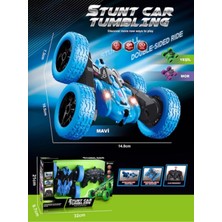 Tuengi Store Uzaktan Kumandalı Şarjlı LED Işıklı Müzikli 360 Derece Dönen Stunt Car Gösteri Arabası Akrobat Araba