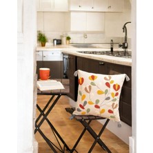 Felluci Textile Punch Nakışlı Kırlent Begonya 43x43 2Adet
