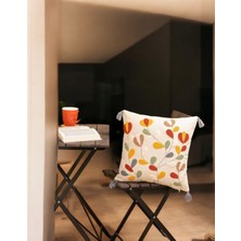 Felluci Textile Punch Nakışlı Kırlent Begonya 43x43 2Adet