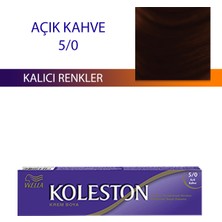 Wella Koleston Single Tüp Boya Saç Boyası Açık Kahve 5/0