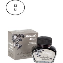 Toptan Bulurum Pelikan 4001 Yazı Mürekkebi Siyah 12'li