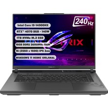 Asus Rog Strix G16 G614JIR-AS94 (Intel I9-14900HX / 16" WQXGA 240Hz / 16GB / 1TB SSD / RTX 4070) Q İngilizce Klavye - 1 Yıl Garanti