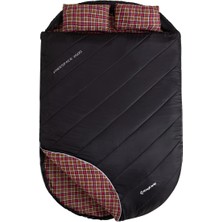 Kingcamp Freespace 250-D Çift Kişilik Yastıklı Uyku Tulumu Black