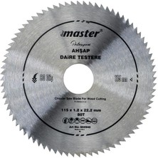 Master 530940 Ahşap Daire Testere Bıçağı 115 mm 80 Diş (Elmassız)