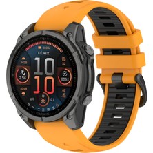 Puluzdg Garmin Fenix ​​8 Amoled 47MM Için Silikon Saat Bandı (Yurt Dışından)