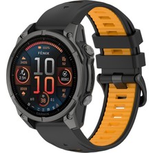 Puluzdg Garmin Fenix ​​8 Amoled 47MM Için Silikon Saat Bandı (Yurt Dışından)