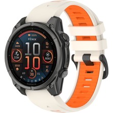 Puluzdg Garmin Fenix ​​8 Amoled 47MM Için Silikon Saat Bandı (Yurt Dışından)