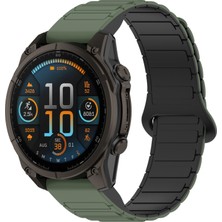Puluzdg Garmin Fenix ​​8 47MM Için Hızlı Rease Silikon Saat Kayışı (Yurt Dışından)