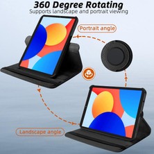 Wowacs Xiaomi Redmi Pad Se  8.7 Inç ile Uyumlu 360° Dönebilen Standlı Tablet Kılıfı