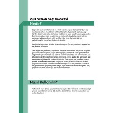 QUR Besleyici Parlaklık Veren Dökülmeye Karşı ve Uzatma Etkili Vegan Keratin Saç Maskesi