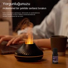 130 ml Hava Nemlendirici Buhar Makinesi ve Esansiyel Uçucu Yağ USB Kablolu - LED Aydınlatmalı Hava Nemlendiricisi - DQ705