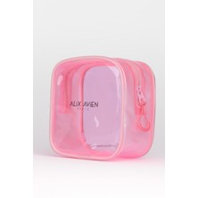 Alix Avien Pembe Mini Makyaj Çantası - Pink Cosmetic Bag