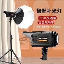 Fotoğraf Stüdyosu LED Sürekli Video Işığı Lambası + 65CM Bowens Fener Tarzı Softbox + 210CM Tripod