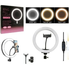 10 Inç Ring Light Sadece Halka LED 3 Renkli Ayarlanabilir Tiktok Youtuber Işığı