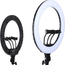 LCD Ekranlı 18 Inç Profesyonel Stüdyo Işığı Ring Light(Influencer, Youtuber, Tiktok,stüdyo Paneli)