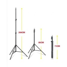 Güçlendirilmiş Profesyonel Alüminyum Döküm Ayak Sağlam Dayanıklı Vidalı Tripod Ayağı Ring Lıgh